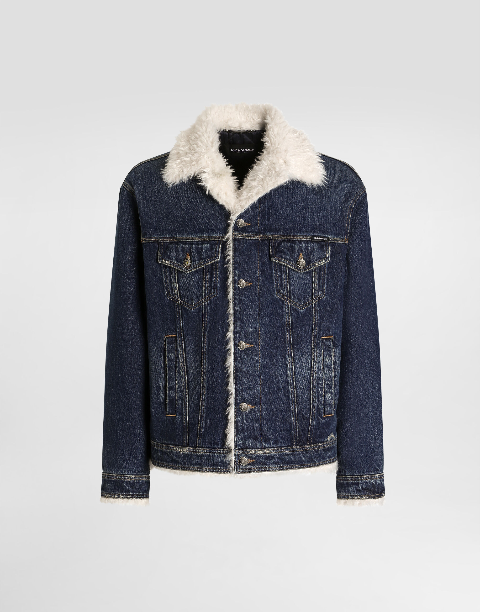 【超美品】Dolce & Gabbana ブラックデニムジャケット Yahoo!オークション -その他(ジャケット、上着)の落札相場・落札価格