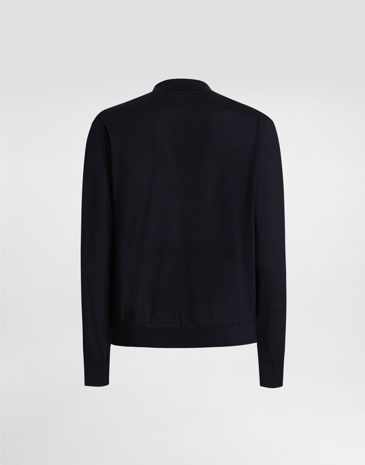Dolce & Gabbana Cashmere polo shirt Blue GXZ25TJBW05