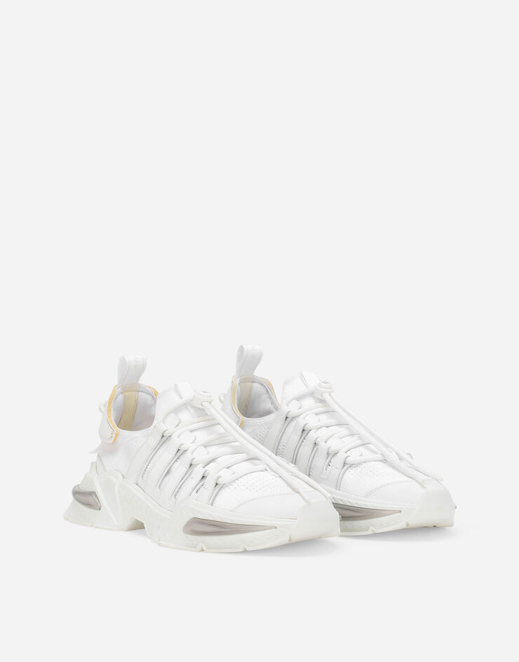 Mixed-material Airmaster sneakers in White for Men | Dolce&Gabbana®