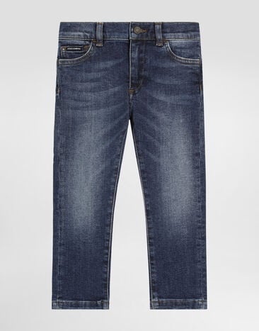Dolce & Gabbana Dark blue slim-fit stretch jeans Blue L41F96LD725