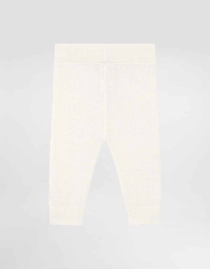Dolce & Gabbana Брюки из трикотажа с фирменными пуговицами White L1KP07JBCGE