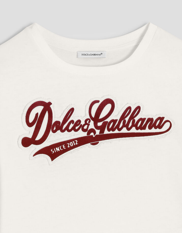 Dolce & Gabbana Jersey t-shirt with logo  L4JTHVG7Q2W