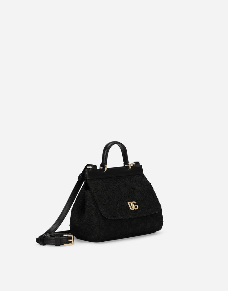 Dolce & Gabbana Cordonetto lace mini Sicily bag Black EB0003AJ632
