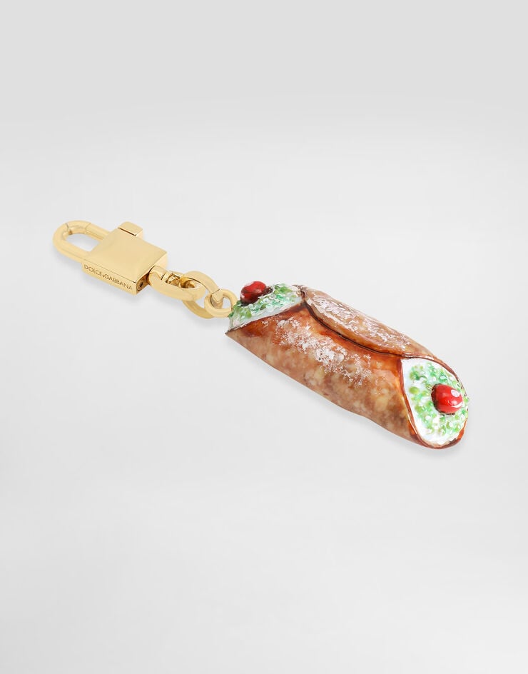 Dolce & Gabbana Llavero con colgante Cannolo Multicolor BI3412AM256