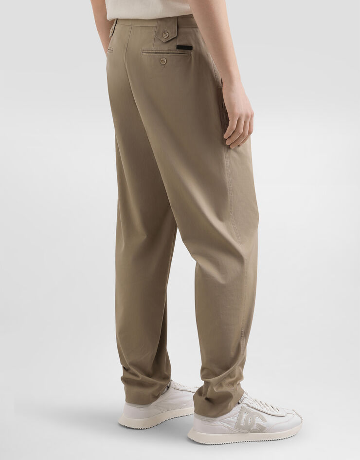 Dolce & Gabbana Gabardine trousers Beige GP13XTFUFL3
