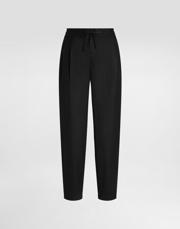 Dolce & Gabbana Flannel trousers Black GP12PTFU21Q