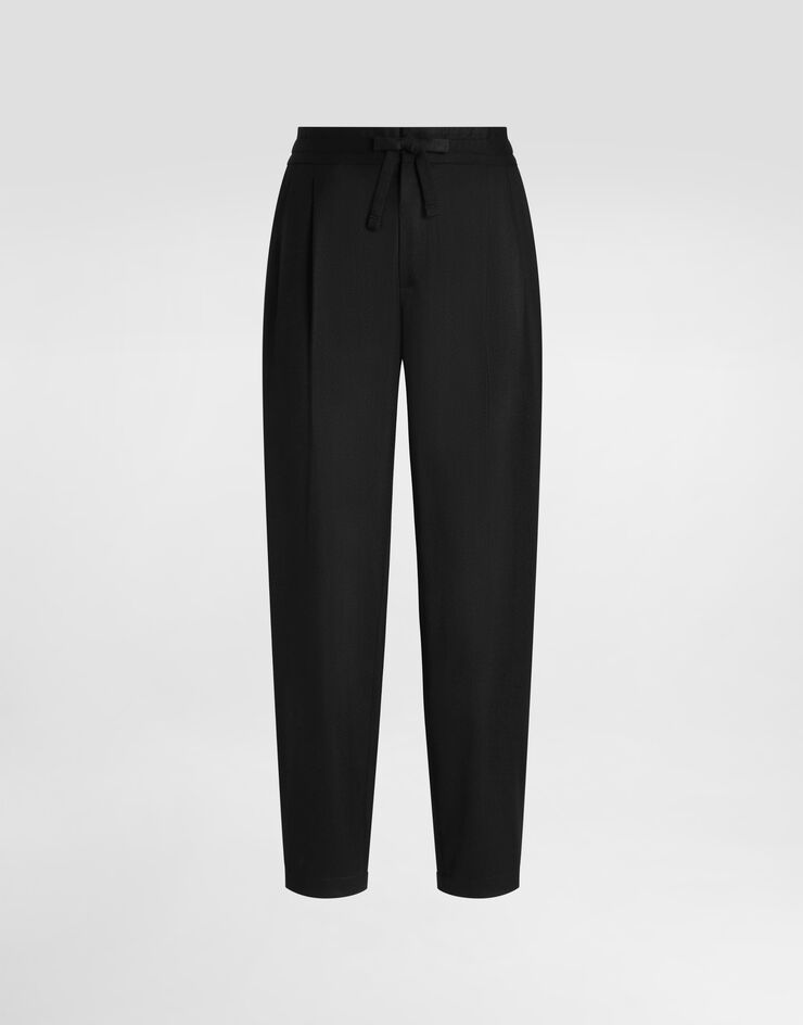 Dolce & Gabbana Flannel trousers Black GP12PTFU21Q