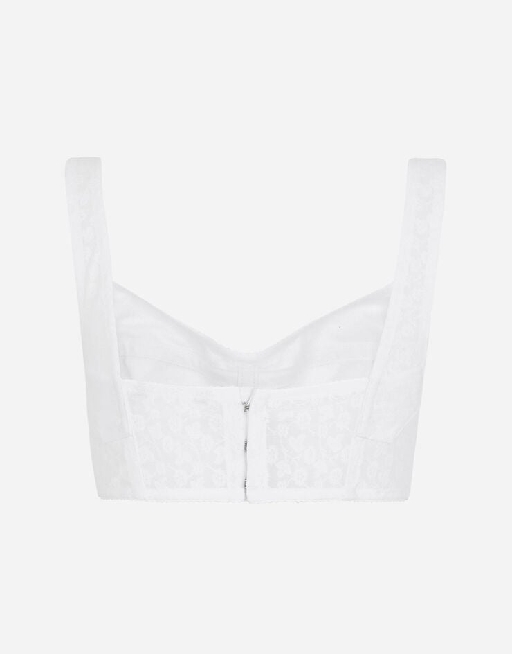 Dolce & Gabbana Top corsetero Blanco F7Y28TG9921