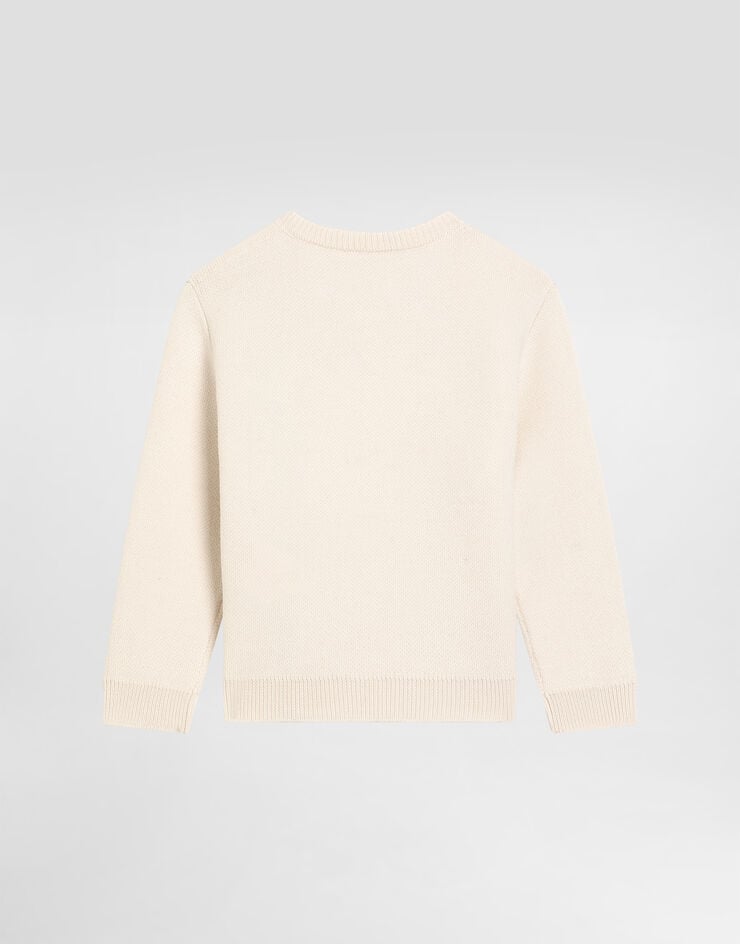 Dolce & Gabbana Wool interlock sweater Beige L1KWC5JDVCQ