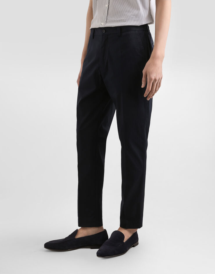 Dolce & Gabbana 棉质华达呢长裤 Blue GW13EZGK385