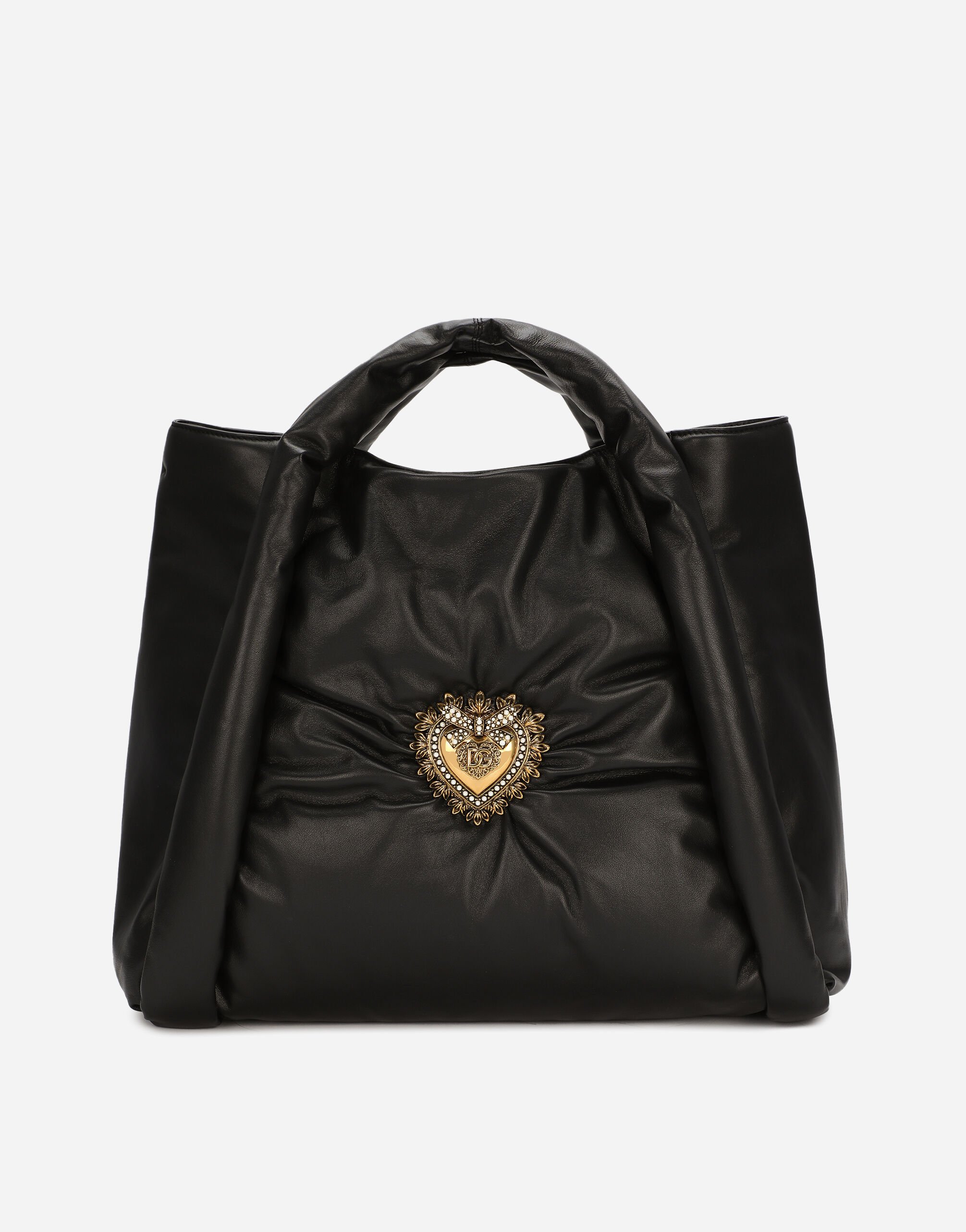 Dolce&Gabbana Calfskin Devotion Soft bag Black BB7540AF984