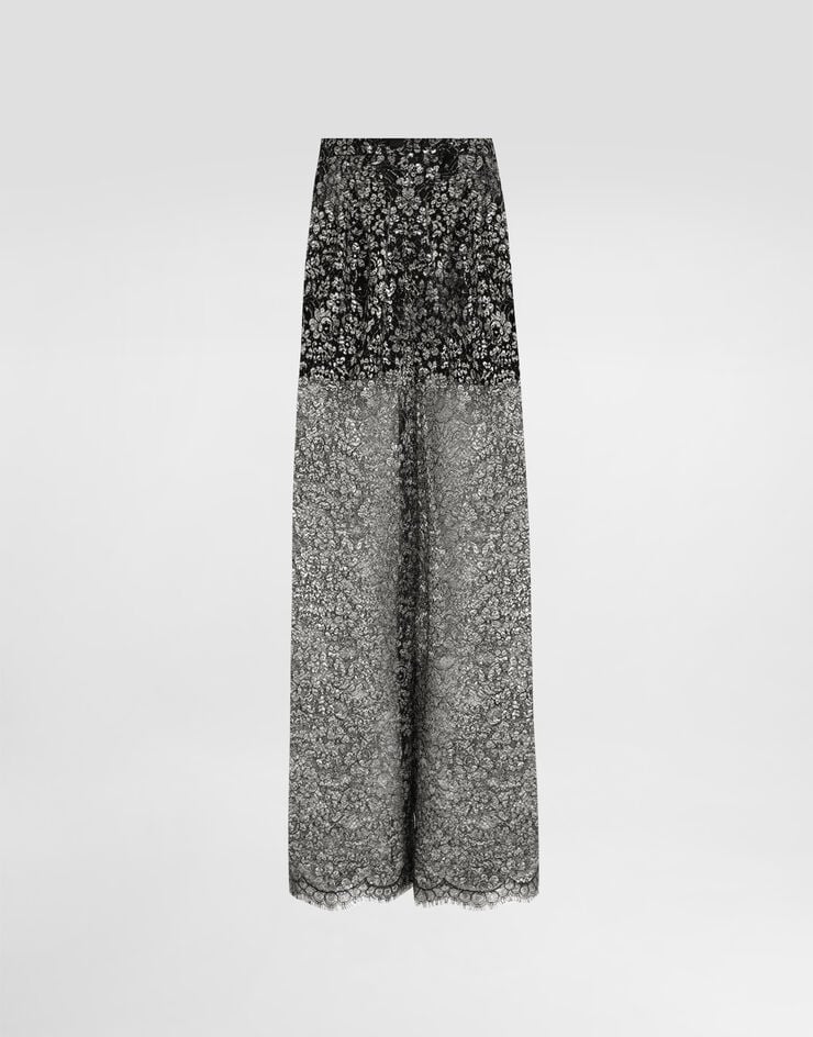 Dolce & Gabbana Lamé lace trousers Dolce & Gabbana Lamé lace trousers Silver FTC1YTILMCF