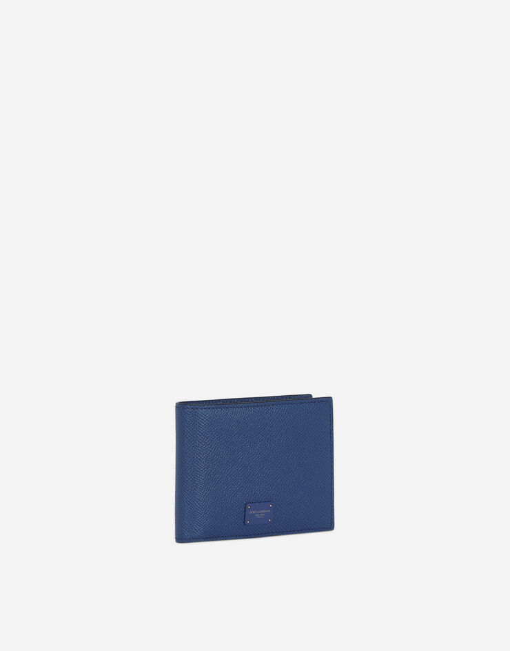 Dolce & Gabbana Dauphine calfskin bifold wallet Blue BP3102AZ602