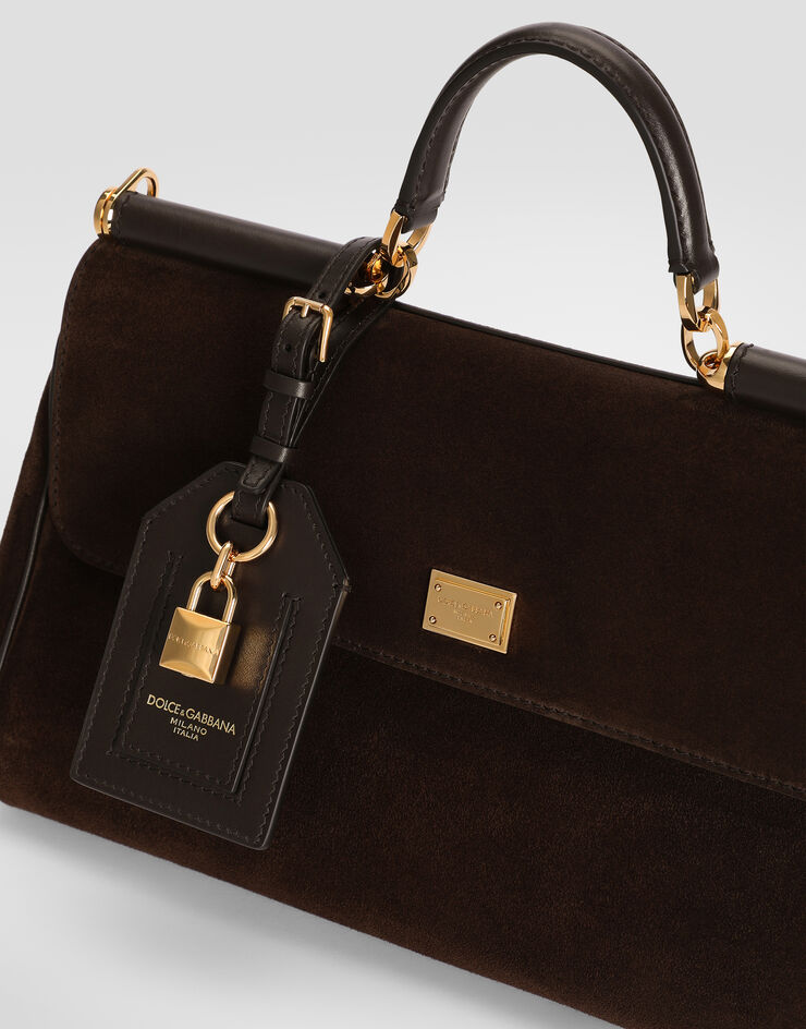 Dolce & Gabbana Medium My Sicily handbag in split and smooth calfskin Dolce & Gabbana Medium My Sicily handbag in split and smooth calfskin Multicolor BB7782BO903