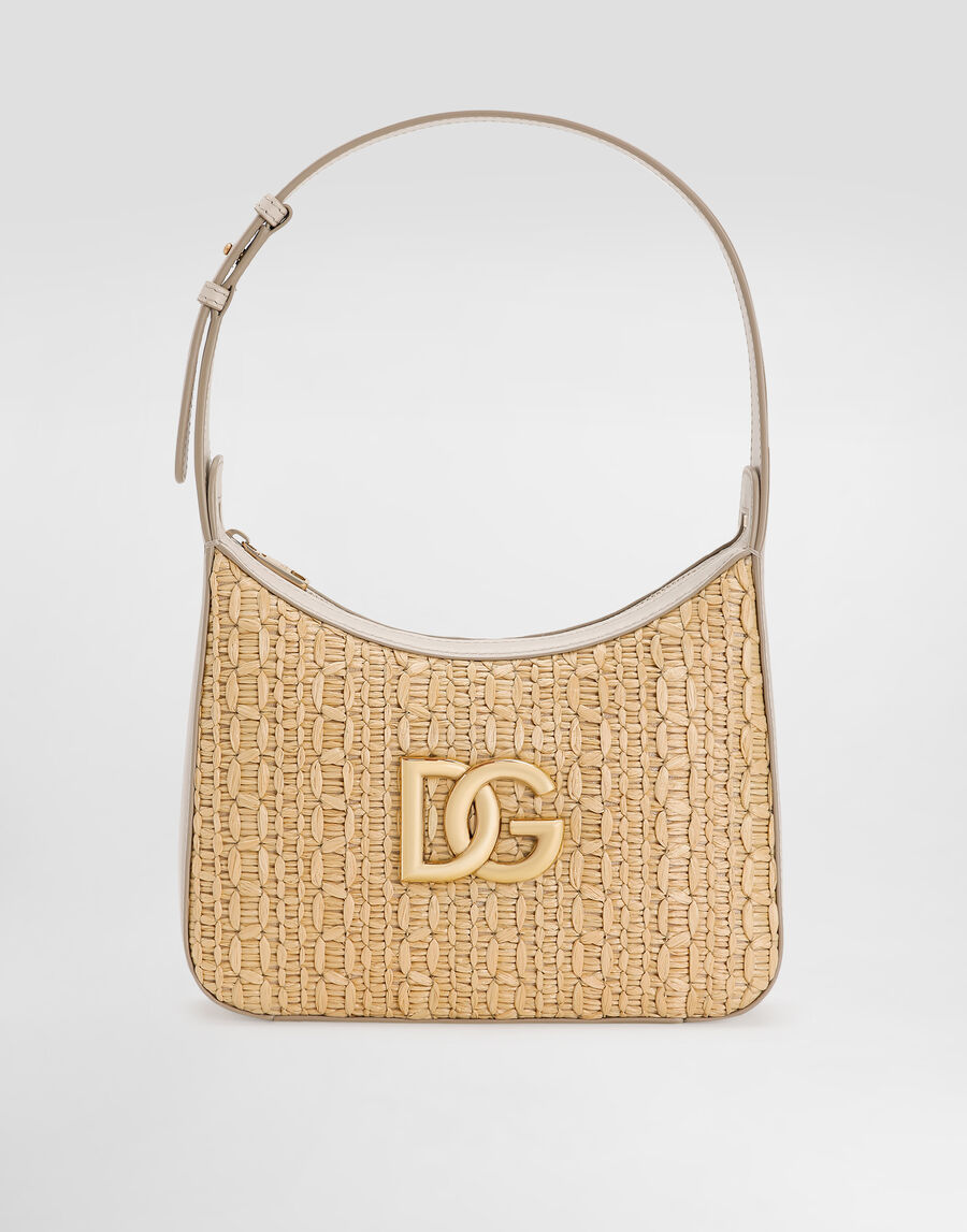 Rafia crochet shoulder bag