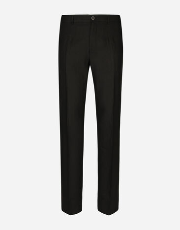Dolce & Gabbana Tailored stretch cotton pants Multicolor G9BBZDG8LM4