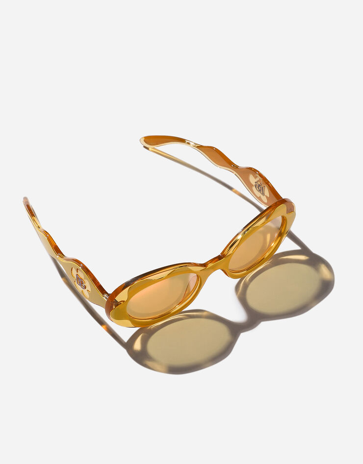 Dolce & Gabbana Lunettes de soleil Flower Power Jaune VG600KVN47J