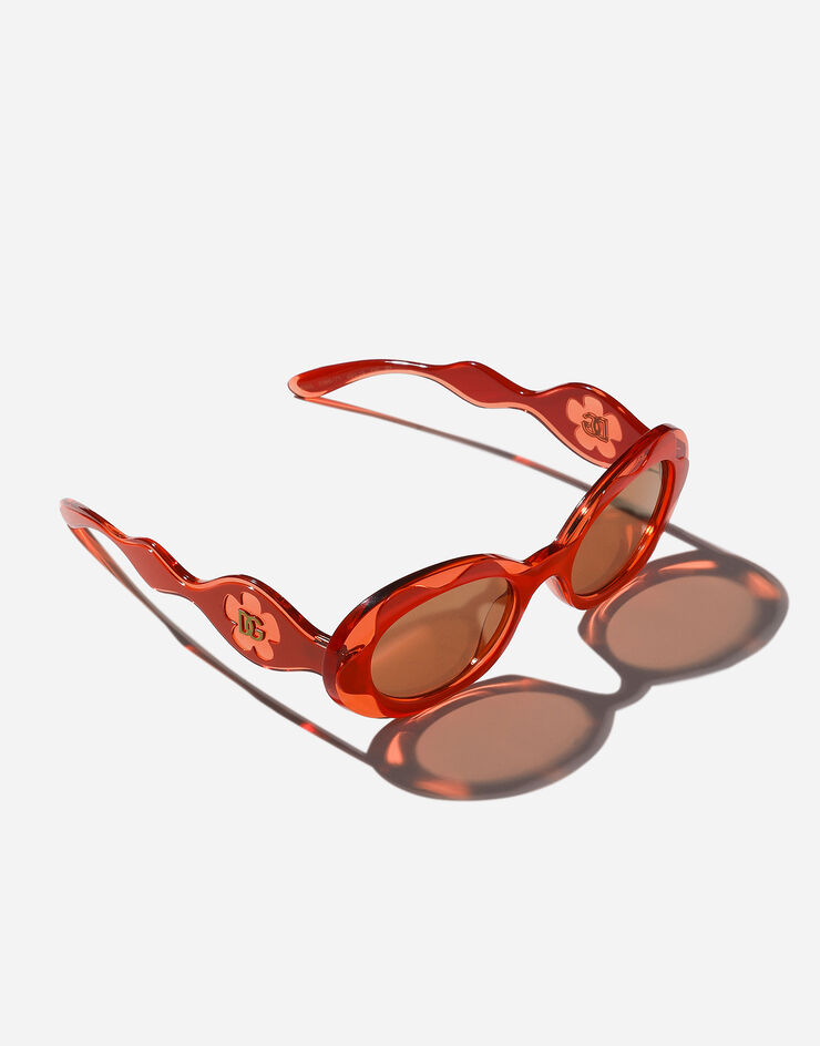 Dolce & Gabbana Lunettes de soleil Flower Power Orange VG600KVN87T