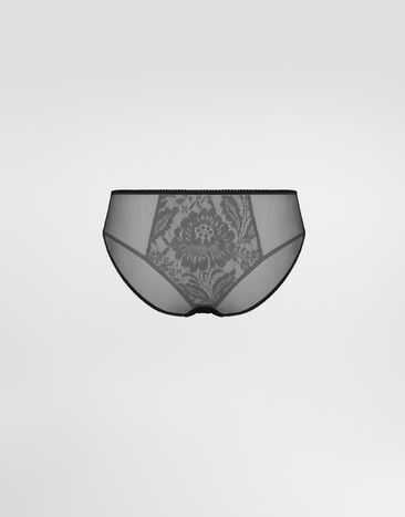 Dolce & Gabbana Lace and tulle panties Black O2F63TONQ79