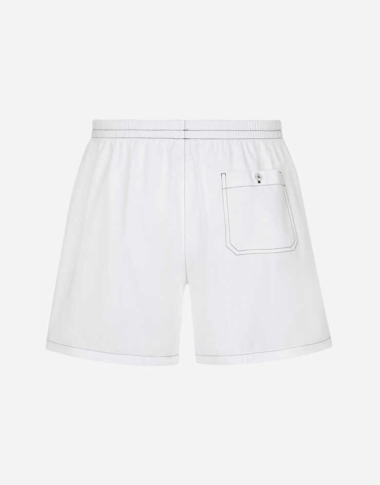 Dolce & Gabbana Shorts de popelina Blanco M3A25TFU5K9