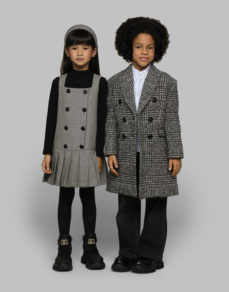 Dolce & Gabbana Double-breasted wool-blend herringbone coat Multicolor L42C32FQMJM