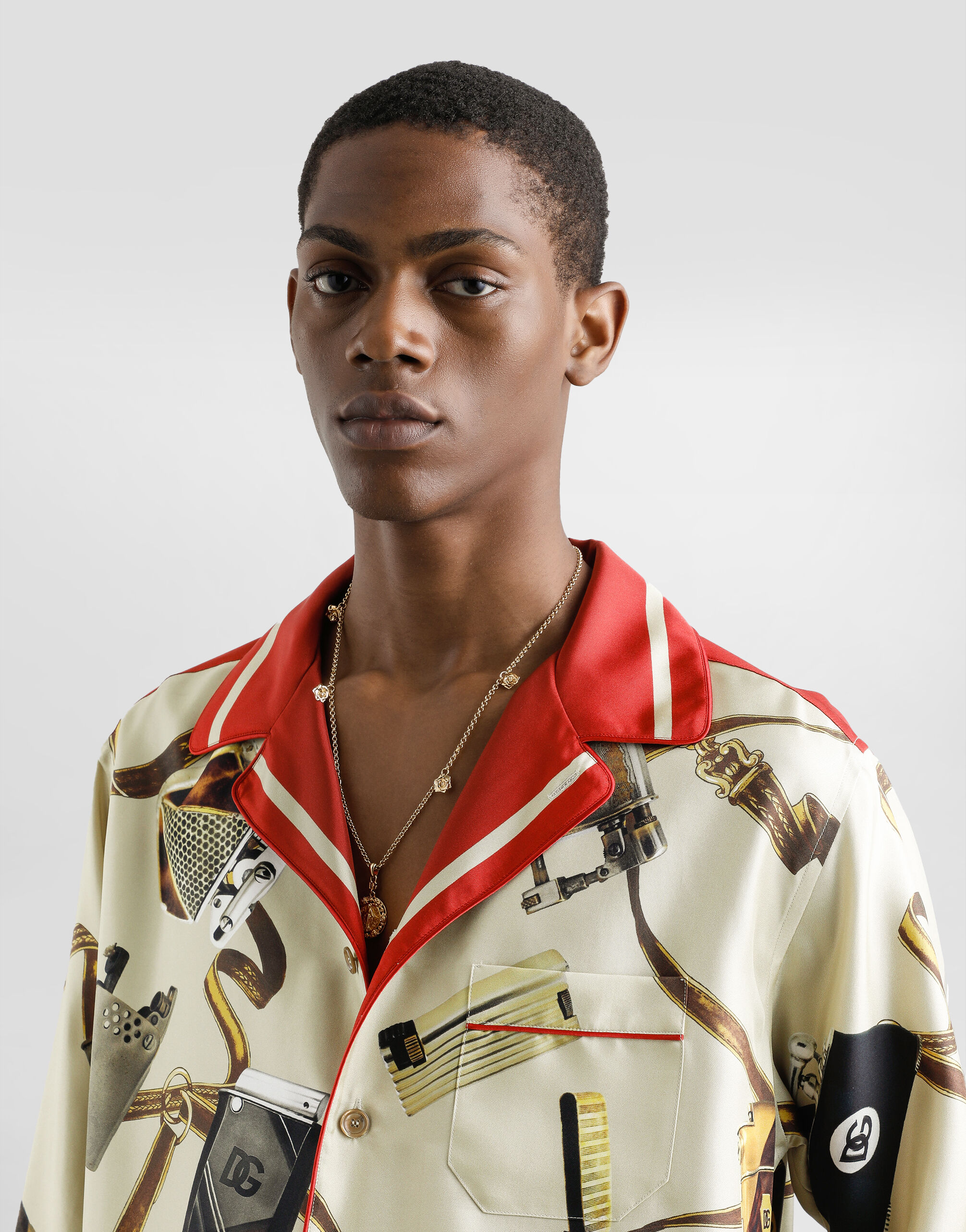 DOLCE & GABBANA T-shirt Multicolor Graphic Print Cotton Crew