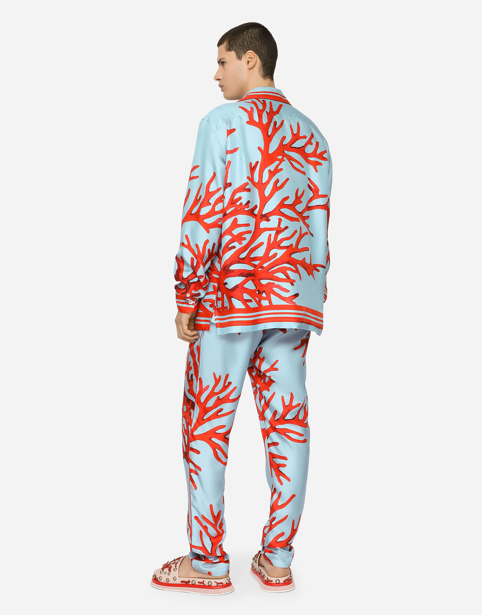 Dolce & Gabbana カレット ロゴ プリント パンツ マルチカラー マルチカラーのメンズ PANTALONE | Dolce&Gabbana®