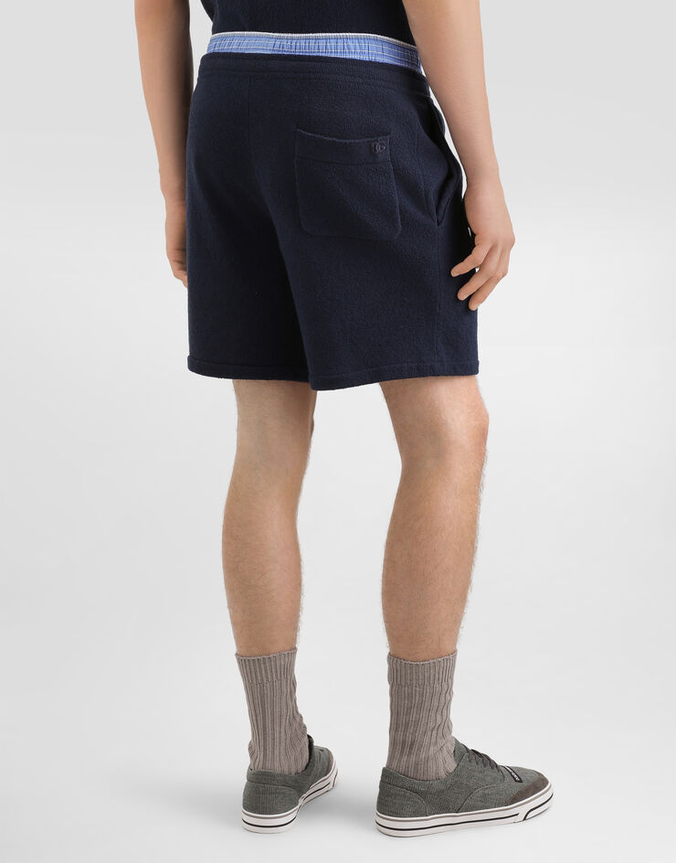 Dolce & Gabbana Smooth knit shorts Blue GXU31ZJGMGX