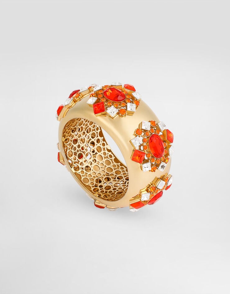 Dolce & Gabbana Bangle with rhinestones Gold WBS6M5W1111