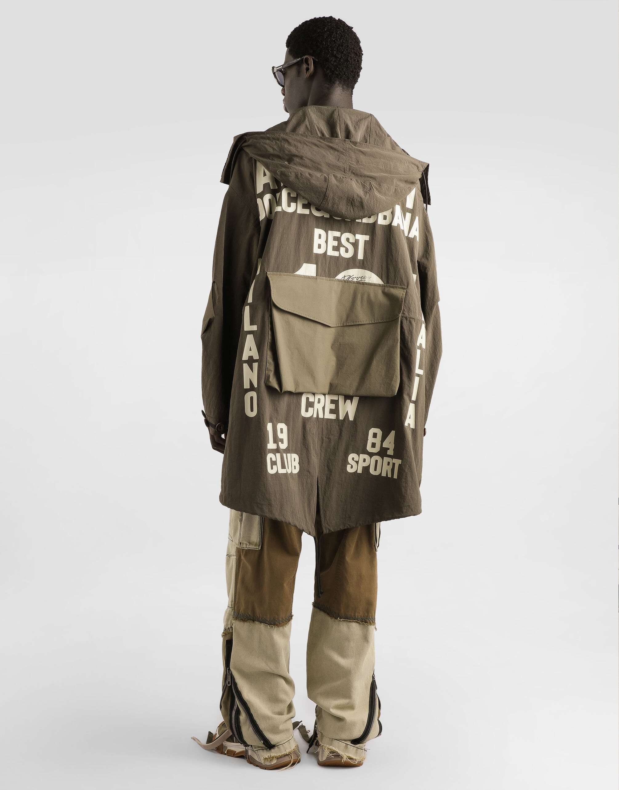Hooded parka in Green for Men | Dolce&Gabbana® US