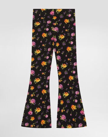 Dolce & Gabbana Small flowers-print jersey trousers Multicolor L5JPD8HSGAP