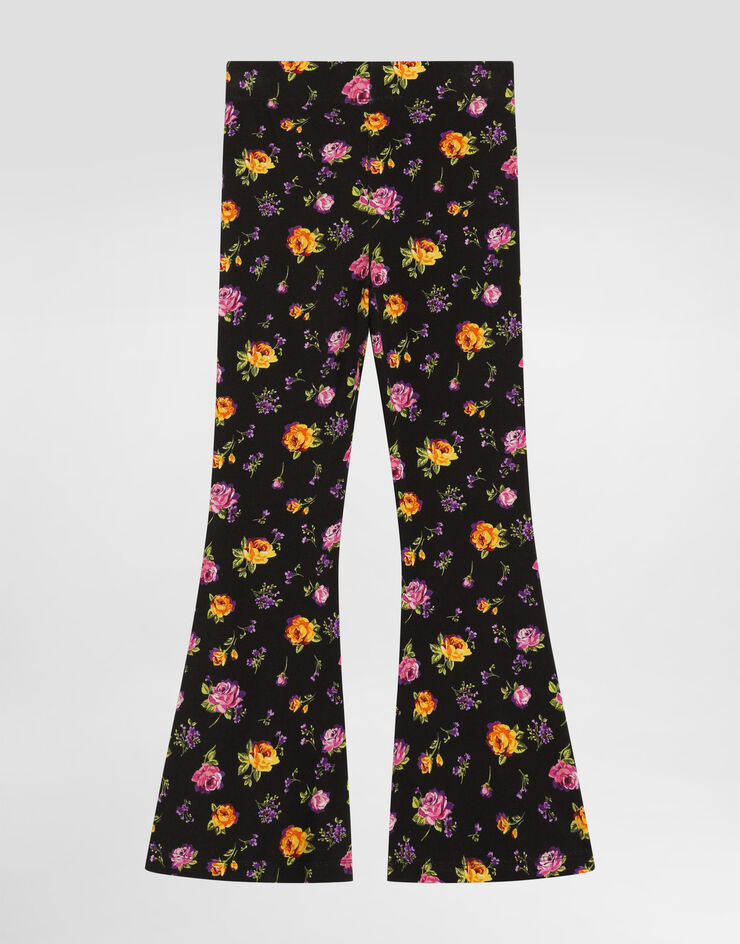 Dolce & Gabbana Small flowers-print jersey trousers Dolce & Gabbana Small flowers-print jersey trousers Multicolor L5JPD8HSGAP