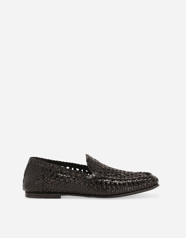 Dolce & Gabbana Slipper aus Ziegenleder Schwarz A50634AZ870