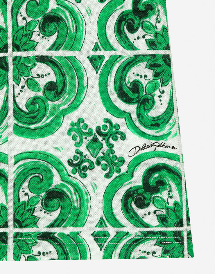 Dolce & Gabbana POLO M/C Print L4JTIBII7CZ