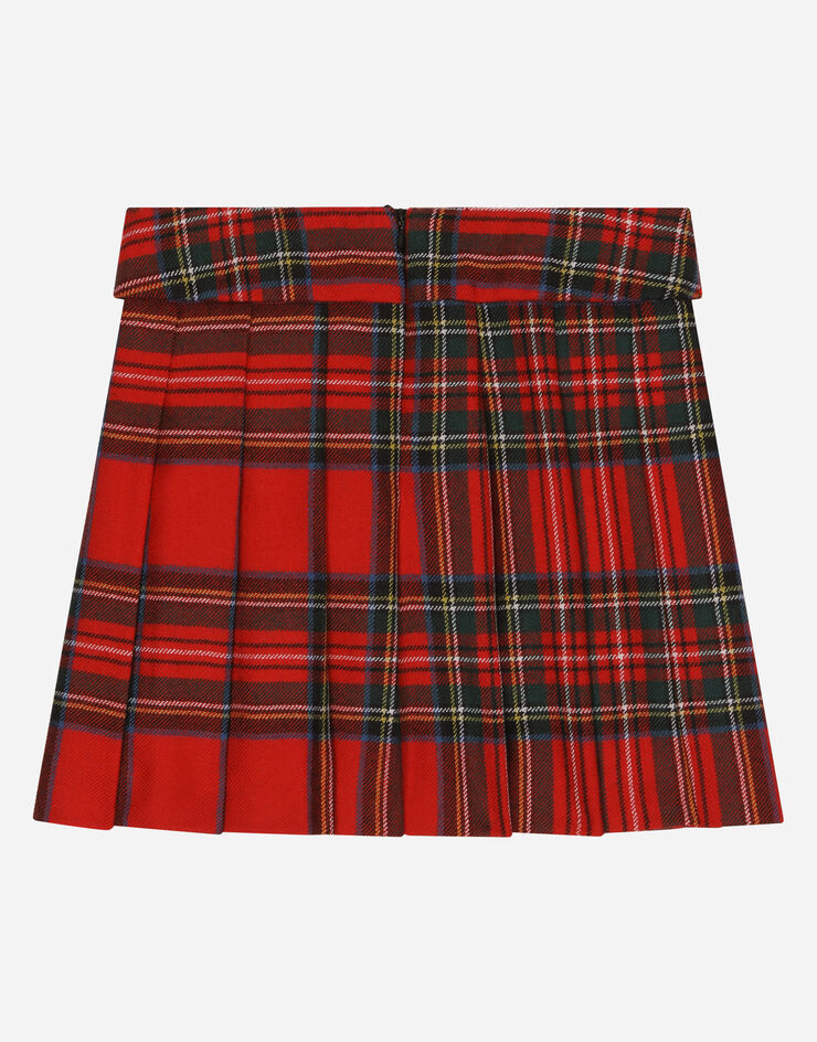 DolceGabbanaSpa Pleated tartan skirt Multicolor L54I71FQ2C9