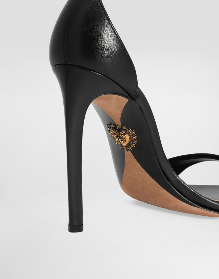 Dolce & Gabbana Polished goatskin sandals Black CR1775A5738