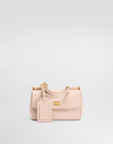 Dolce & Gabbana Mini My Sicily handbag in plongé calfskin Pink BB7864B7321
