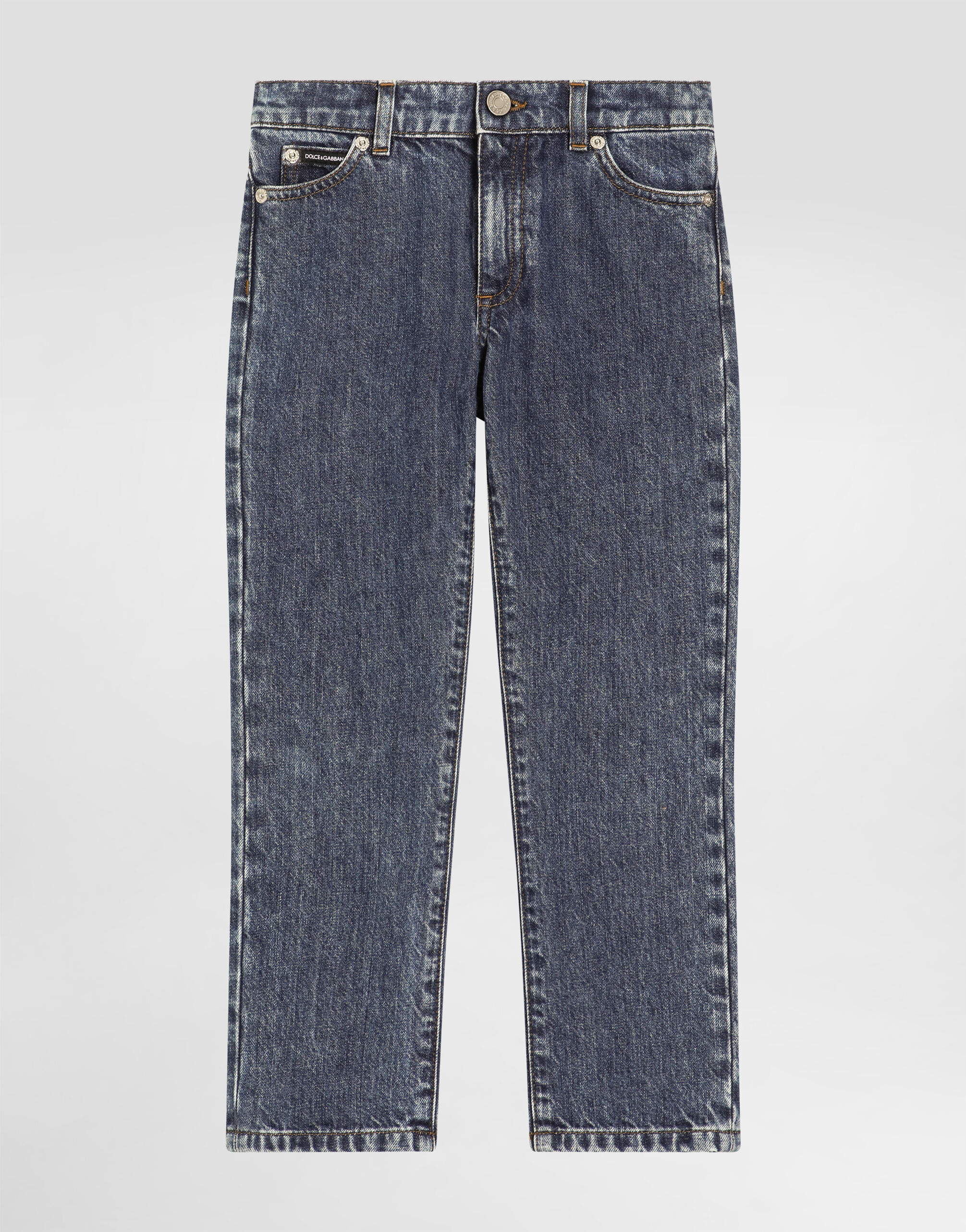 ブルーのボーイズ 5-pocket denim trousers | Dolce&Gabbana®