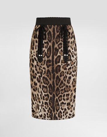 Dolce & Gabbana Leo-print fabric skirt Dolce & Gabbana Leo-print fabric skirt Print F4DC2TFSUBF