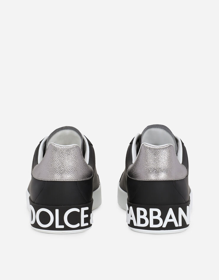 Dolce & Gabbana حذاء رياضي بورتوفينو نابا جلد العجل أسود CS2216AH527
