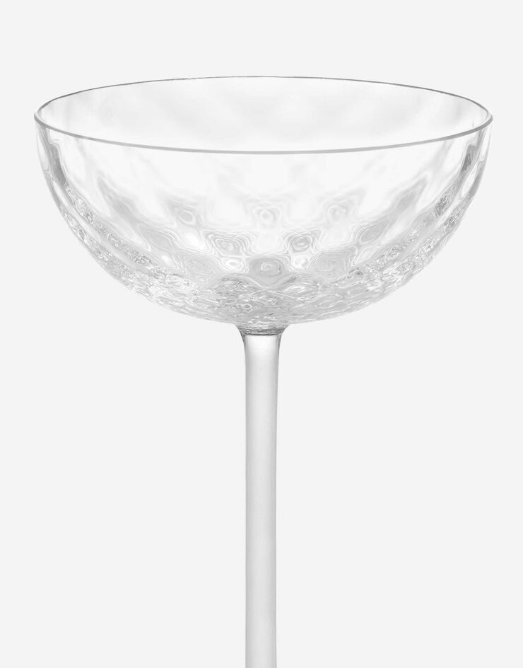 Dolce & Gabbana Hand-Blown Murano Champagne Glass Multicolor TCB004TCA66