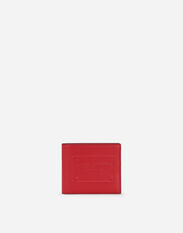 Dolce & Gabbana Calfskin bifold wallet with raised logo Red BP1321AG218