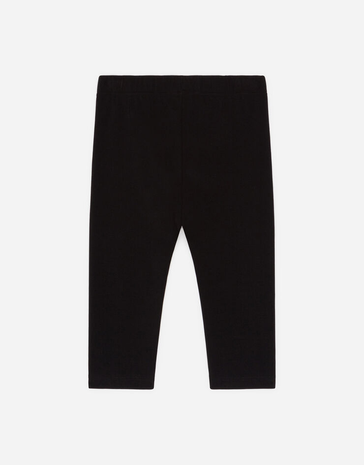 Dolce & Gabbana INTERLOCK MILLENNIALS STAR LEGGINGS BLACK L5JP6EFUGFJ