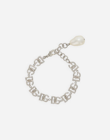 Dolce & Gabbana Bracelet chaîne avec multiples logos DG Argent BB7116AY828