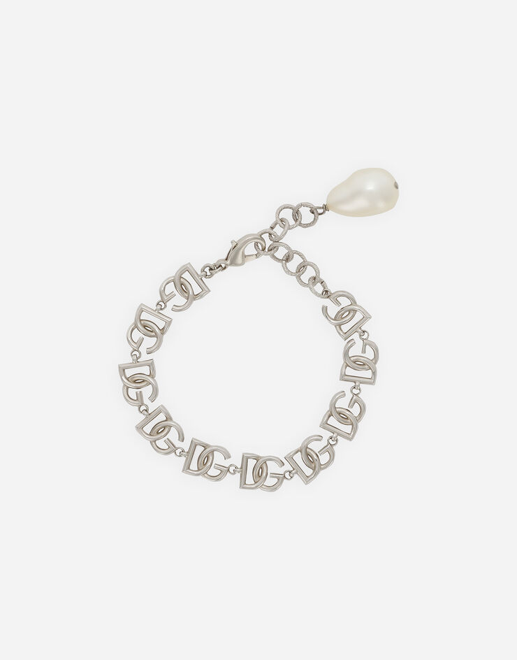 Dolce & Gabbana Link bracelet with multiple DG logo Silver WBP6L3W1111