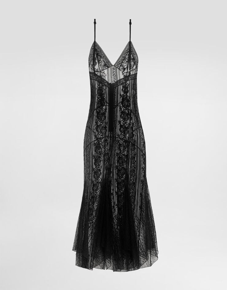 Dolce & Gabbana Chantilly lace slip dress Dolce & Gabbana Chantilly lace slip dress Black F613NTILMDP