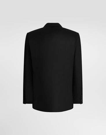Dolce & Gabbana Martini light single-breasted flannel jacket Dolce & Gabbana Martini light single-breasted flannel jacket Black G2UN2TFUBG8