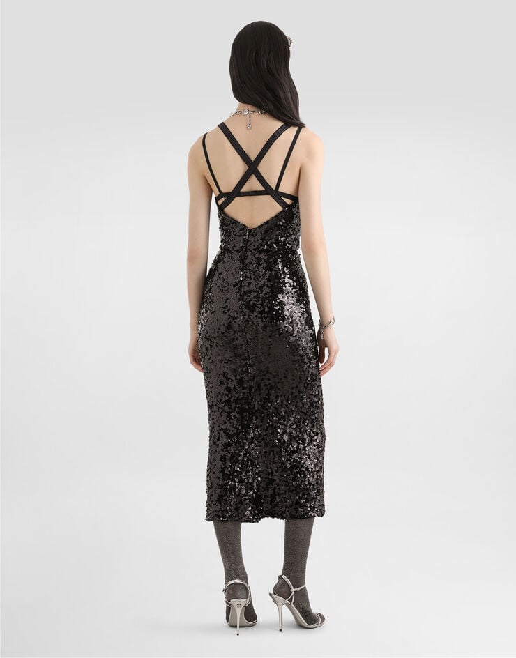 Dolce & Gabbana Dress with sequins Dolce & Gabbana Dress with sequins Black F6H7MTHLMZM