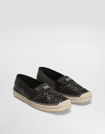 Dolce & Gabbana Calfskin espadrilles Black A50665A9T56