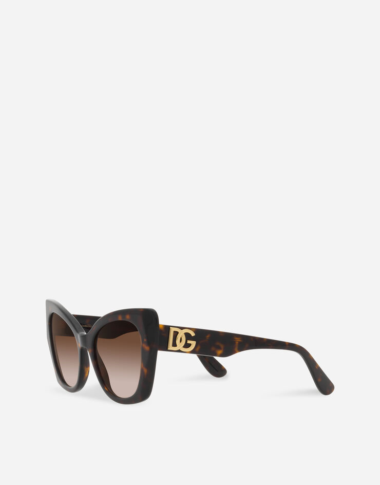 Dolce & Gabbana DG 크로스드 선글라스 하바나 VG440DVP213